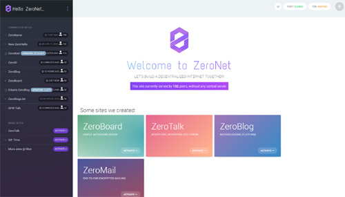 使用ZeroNet搭建P2P全球网站