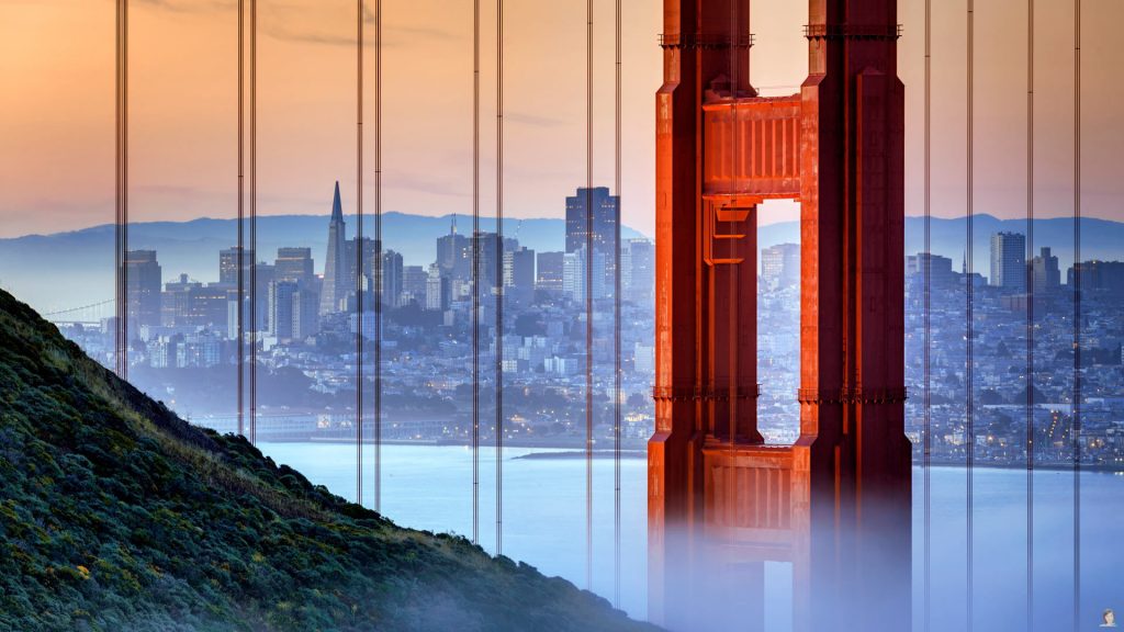The Golden Gate Bridge in San Francisco, USA (© RICOWde/Getty Images)